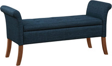 Designs4Comfort Garbo Storage Bench 51.5" - Transitional Upholstered Ottoman Acc