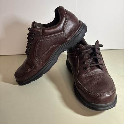 ROCKPORT Ridgefield Eureka Leather Shoes Mens 9M Brown Walking Lace Up K71201