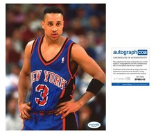 John Starks AUTOGRAPH Signed New York Knicks NBA Basketball 8x10 Photo ACOA