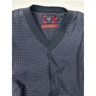 Byron Nelson Eleven Straight Plaid Golf Vest Mens XL Sleeveless Pullover