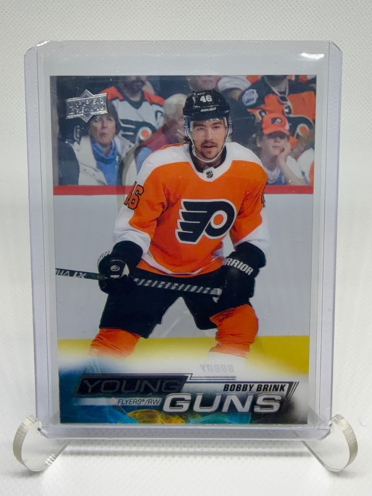 Bobby Brink 2022-23 Upper Deck Young Guns Clear Cut #227 Philadelphia Flyers