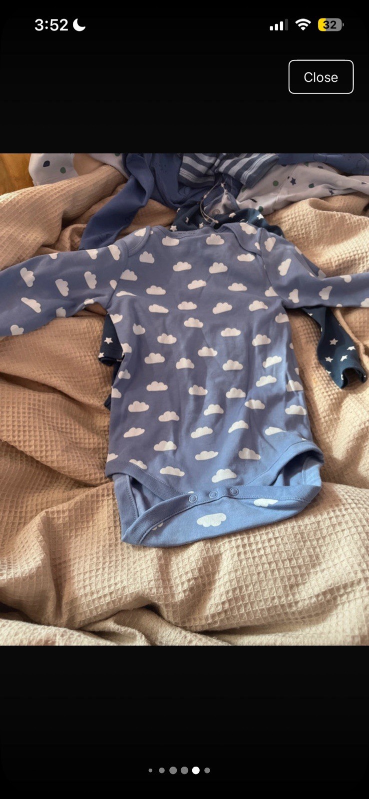 A bundle of 5x different blues long sleeved vests. Ages 2-3 years . image 5