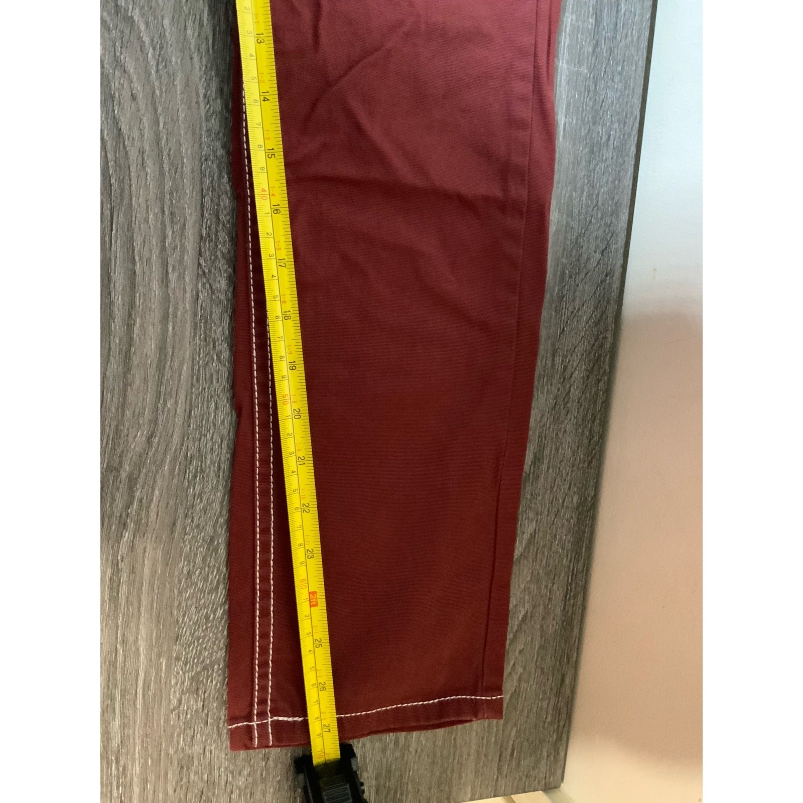Levi’s 511 Jeans Men’s Size 16 28x28 Slim Stretch Burgundy thumbnail 9