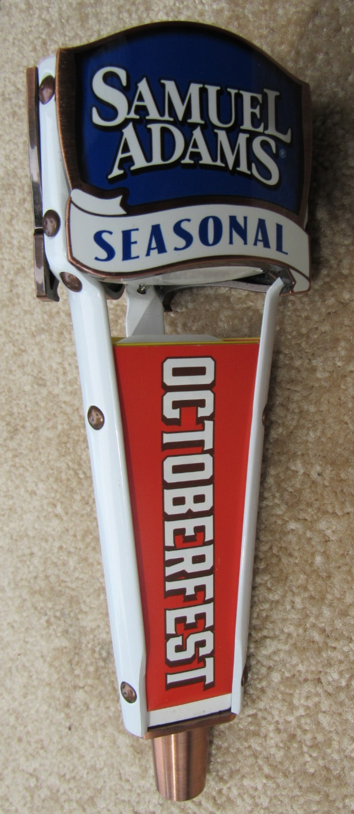 Samuel Adams Seasonal Beer Small Pub Tap Handle Octoberfest Hopscape Summer Ale+