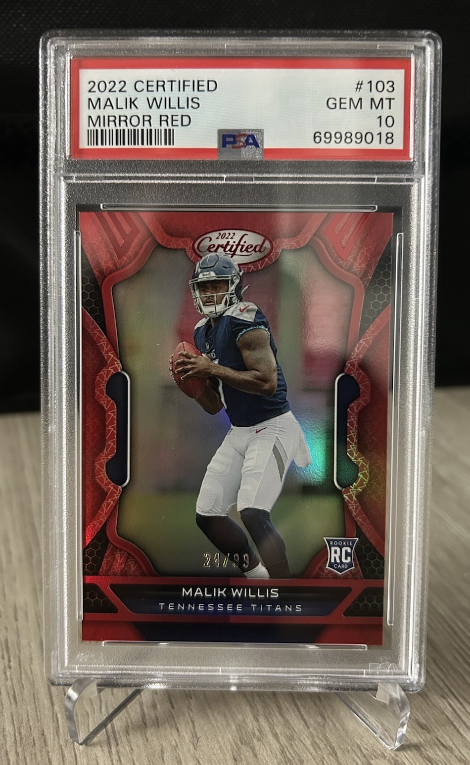 Malik Willis Panini Certified #103 Mirror Red