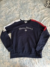 Roland Garros Beau Joueur Sweatshirt Men Large Navy Blue French Open Tennis Crew