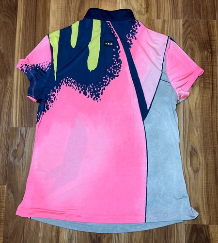 Camisa de golf Jamie Sadock multicolor manga corta para mujer pequeña - Imagen 6 de 9