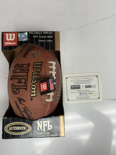Terry Bradshaw Autographed Football W/box & Cert. Of Authenticity