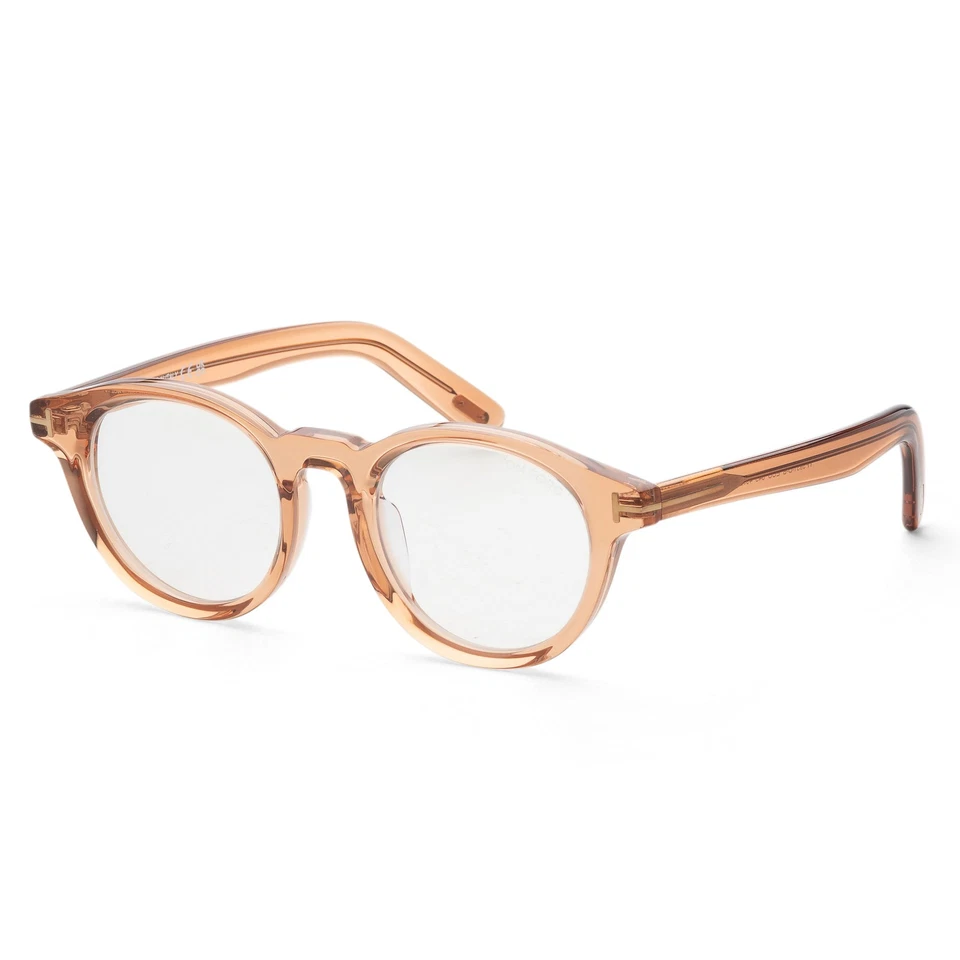 Tom Ford Unisex T-Logo 49 mm Brillante Marrón Claro Ópticas FT5931-D-B-045-49