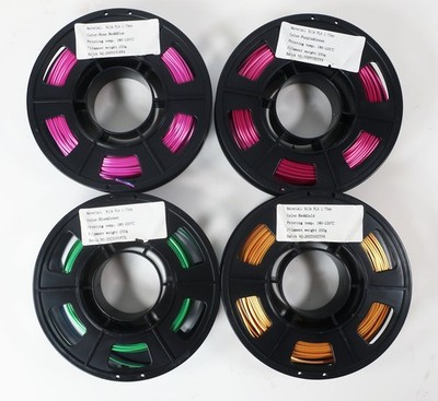Silk PLA 3D Printer Filament Bundle, Shiny Dual Color PLA Filament 1.75mm Bundle