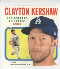 2019 Topps Heritage 1970 Poster Box Loader /70 Clayton Kershaw #10 3c6