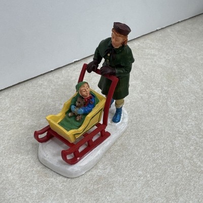 Retired 2000 Lemax Village Christmas Collection Red Carriage Sled #02432 LE14