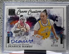 2025 Panini Impeccable WNBA Dearica Hamby ON CARD AUTO /99 Los Angeles Sparks