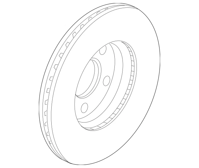 Rotor de freno de disco Ford OEM BV6Z-1125-E 2012-2018 Focus C-Max BRR-320 Motorcraft Foto 4 de 4