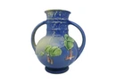 Roseville Pottery Blue Fuchsia Handled Vase 891-6 c.1939