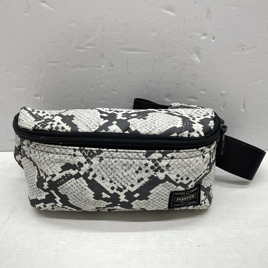 [Used] HEAD PORTER Python pattern waist bag Snake… - image 1