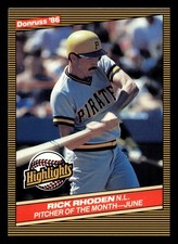 Rick Rhoden 1986 Donruss Highlights #20 Pittsburgh Pirates Baseball *165