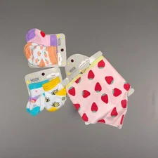 Moon And Stars Baby Socks And Bandana Bibs