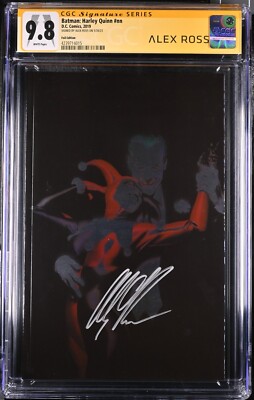 BATMAN HARLEY QUINN #1 CGC 9.8 SIGNED SS ALEX ROSS FOIL VARIANT JOKER POISON IVY