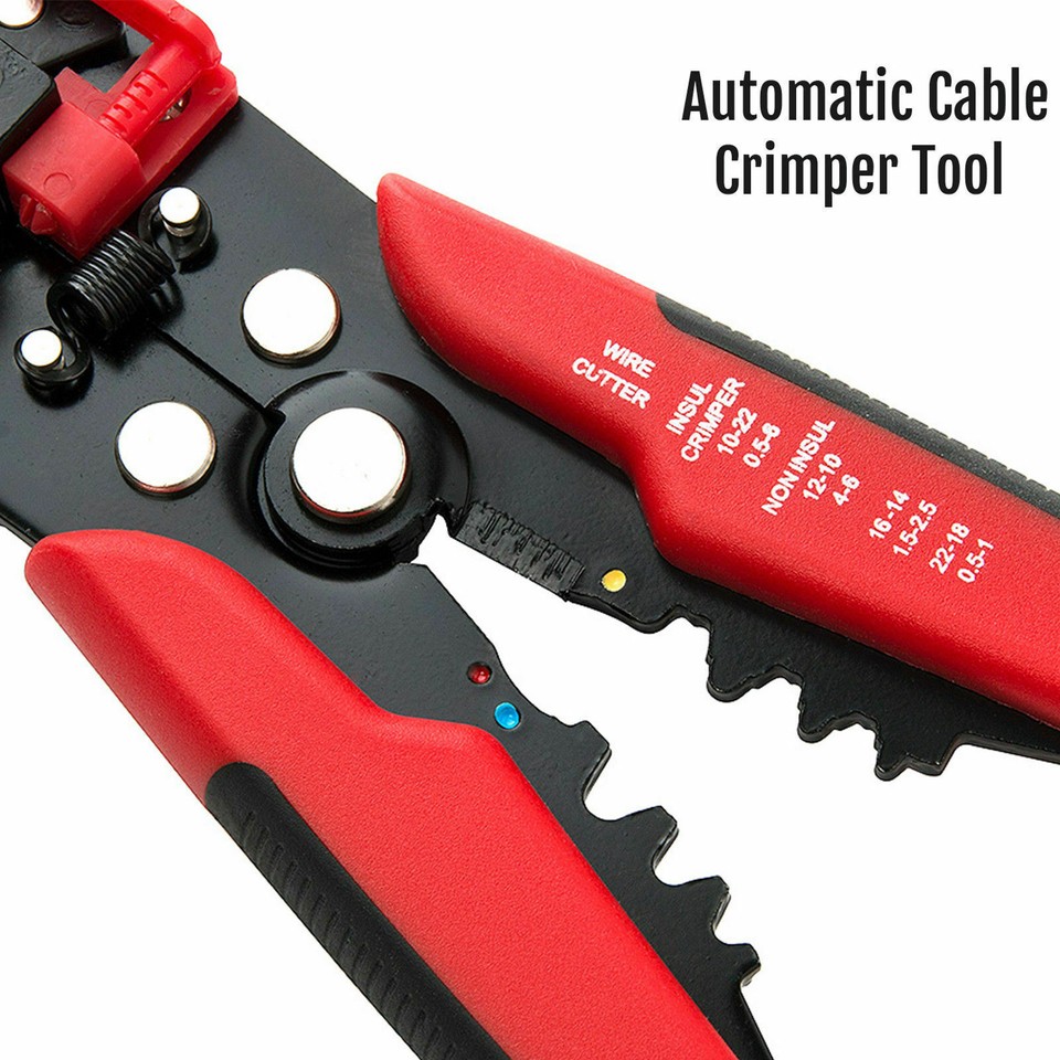 Self Adjustable Automatic Cable Wire Crimper Crimping Tool Stripper