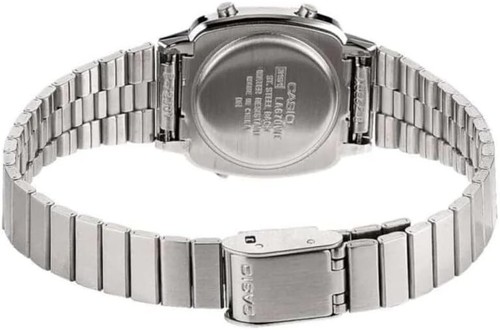 Casio Women's Digital Watch with Stainless Steel Bracelet LA670W - 第 2/4 張圖片