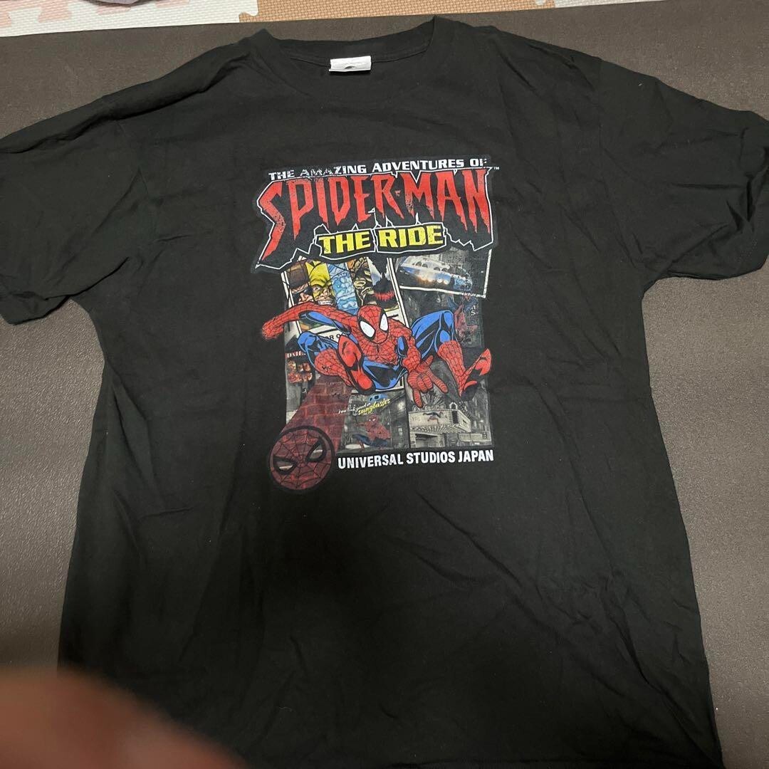 希少品　USJ　スパイダーマン　長袖シャツ　L　ユニバ　グッズ 希少品 USJ スパイダーマン 長袖シャツ L ユニバ グッズ