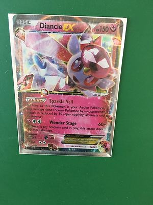 Pokemon Diancie EX 72/124 XY Fates Collide Ultra Rare Holo NM | eBay
