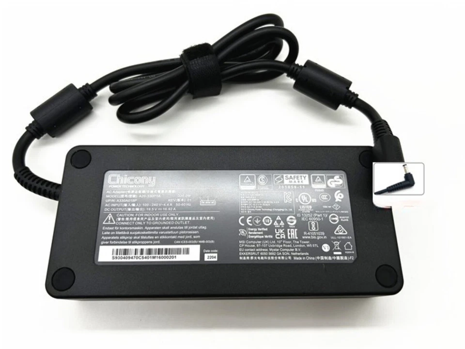 Cargador Original Chicony 330W 19.5V 16.92A A20-330P1A 5.5*2.5mm Punta Adaptador de Corriente Foto 4 de 4