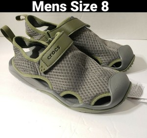 crocs men's swiftwater mesh deck sandal sport