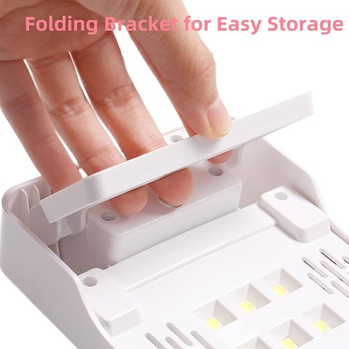 Foldable UV LED Nail Lamp Electric PU Hand Pillow Nail Dryer Machine 2 in 1 - Picture 5 of 7