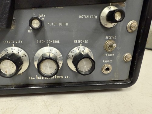 Hallicrafters SX-101 Odbiornik radiowy Vintage Szynka Sprzęt radiowy Powers On - Zdjęcie 6 z 21