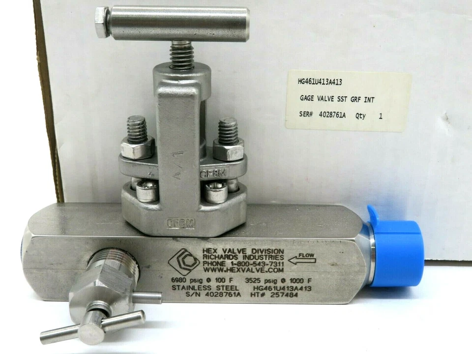 NEW HEX VALVE DIVISION HG461U413A413 GAGE VALVE  - Image 2 of 4