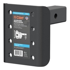Curt 48343 Adjustable Pintle Mount 2 Shank 17000 Lbs. 7-14 High 6 Long