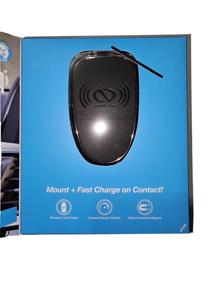 NAZTECH Magbuddy Wireless Car Charger VENT Mount Qi Magnetic 14533 NEW - Image 2 of 4