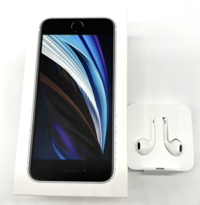 Apple IPhone - 64GB - BOX ONLY Se White Blue Original Headphones