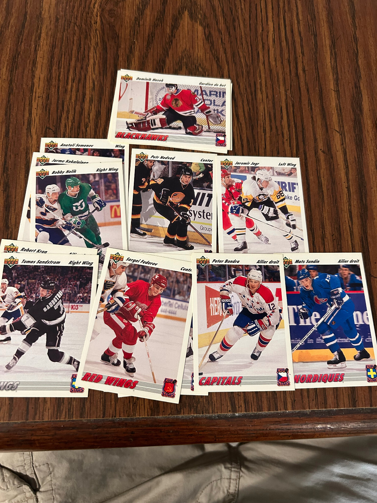 1991-92 UPPER DECK EURO STARS -  YOU PICK