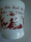Vintage Fire King Milk Glass Meal Prayer "Bless this Food" Coffee Mug Cup — photo 4