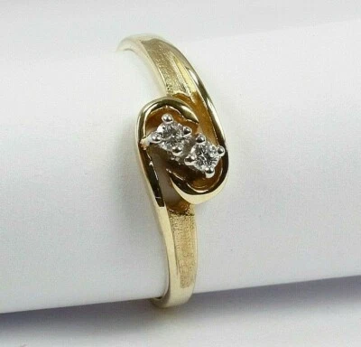 Ring in 585 Gold 14 Karat mit Brillant 0,08 ct. w.si - Bild 1 von 3
