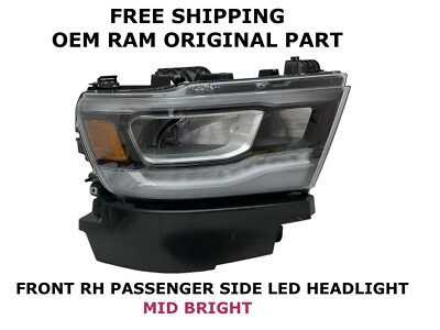 2019-2024 RAM 1500 right side LED headlight MID BRIGHT (BROKE