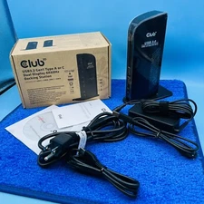 Club 3D USB 3.0 Dual DisplayPort 4K Monitor Universal Laptop Docking Station