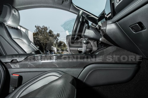 For 24-Up Ford Mustang Interior CARBON FIBER Integrated Center Console Cover - Picture 7 of 24