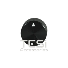 Tesi 20mm x 18mm Small Machined Aluminum Knob Black