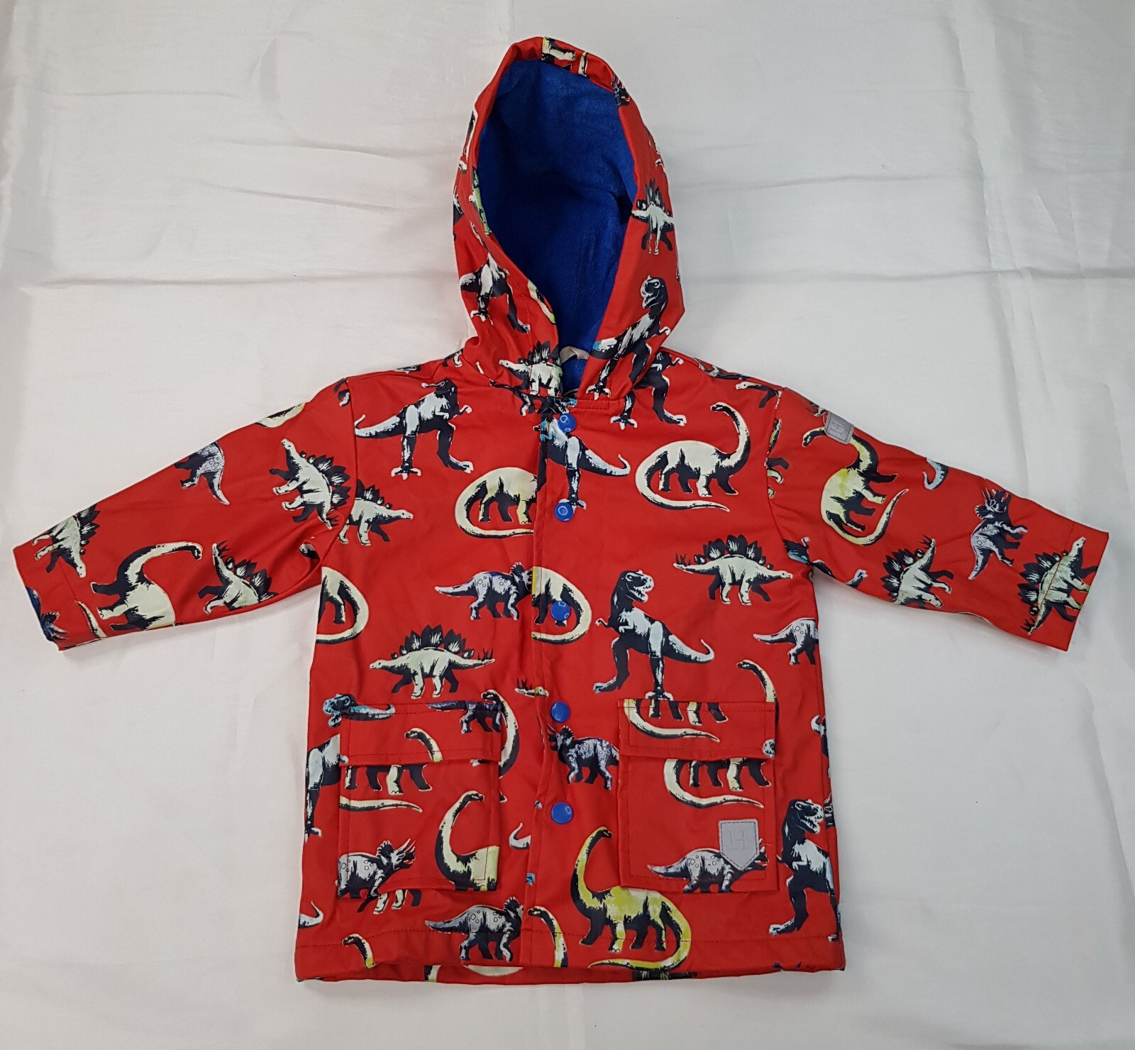 HATLEY NIÑOS 2 AÑOS NIÑAS NIÑOS ROJO IMPERMEABLE LIGERO CHAQUETA IMPERMEABLE CAPUCHA