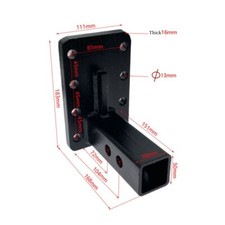Universal Drop Plate 85mm*45mm Towbar Tow Bar Ball Hitch Adapter for 2inch Tube