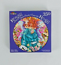 Cra-Z-Art Round 350 Piece Jigsaw Puzzle Summer Flower Fairy 14 x 14 Inches New