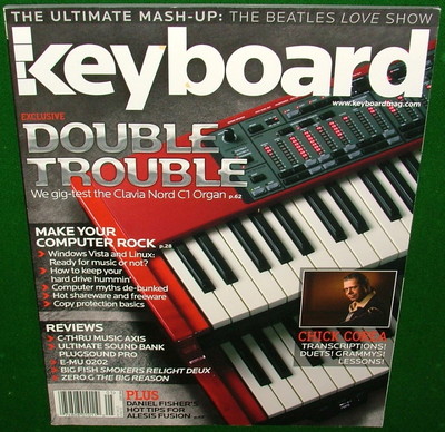 Clavia Nord C1 Organ CHICK COREA Licks E-MU 0202 Keyboard Magazine 2007 NO LABEL