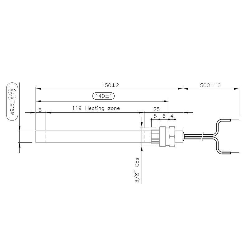 Bougie Allumeur électrique Pour Poêles à Granulés Et Pellets CADEL WALL 3 Plus