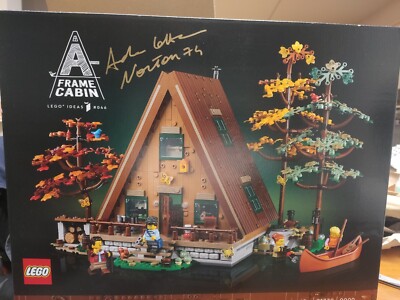 Lego Ideas 21338 A-Frame Cabin AUTOGRAMMIERT NEU MISB
