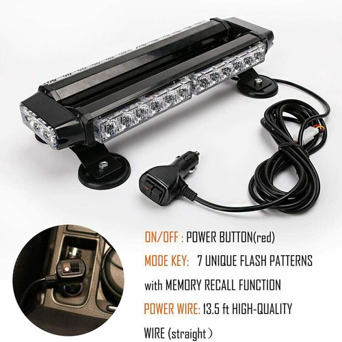 30 . Auto LKW Rundumleuchte Lichtbalken Blinklicht Warn Blitz Licht 12V 24V - Afbeelding 10 van 12