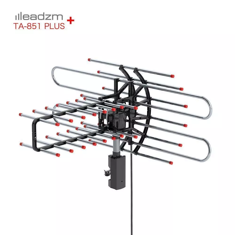 480 Miles Outdoor TV Antenna Motorized Amplified HDTV 1080P 4K 36dB 360°  Rotate